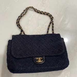 Authentic blue Chanel bag